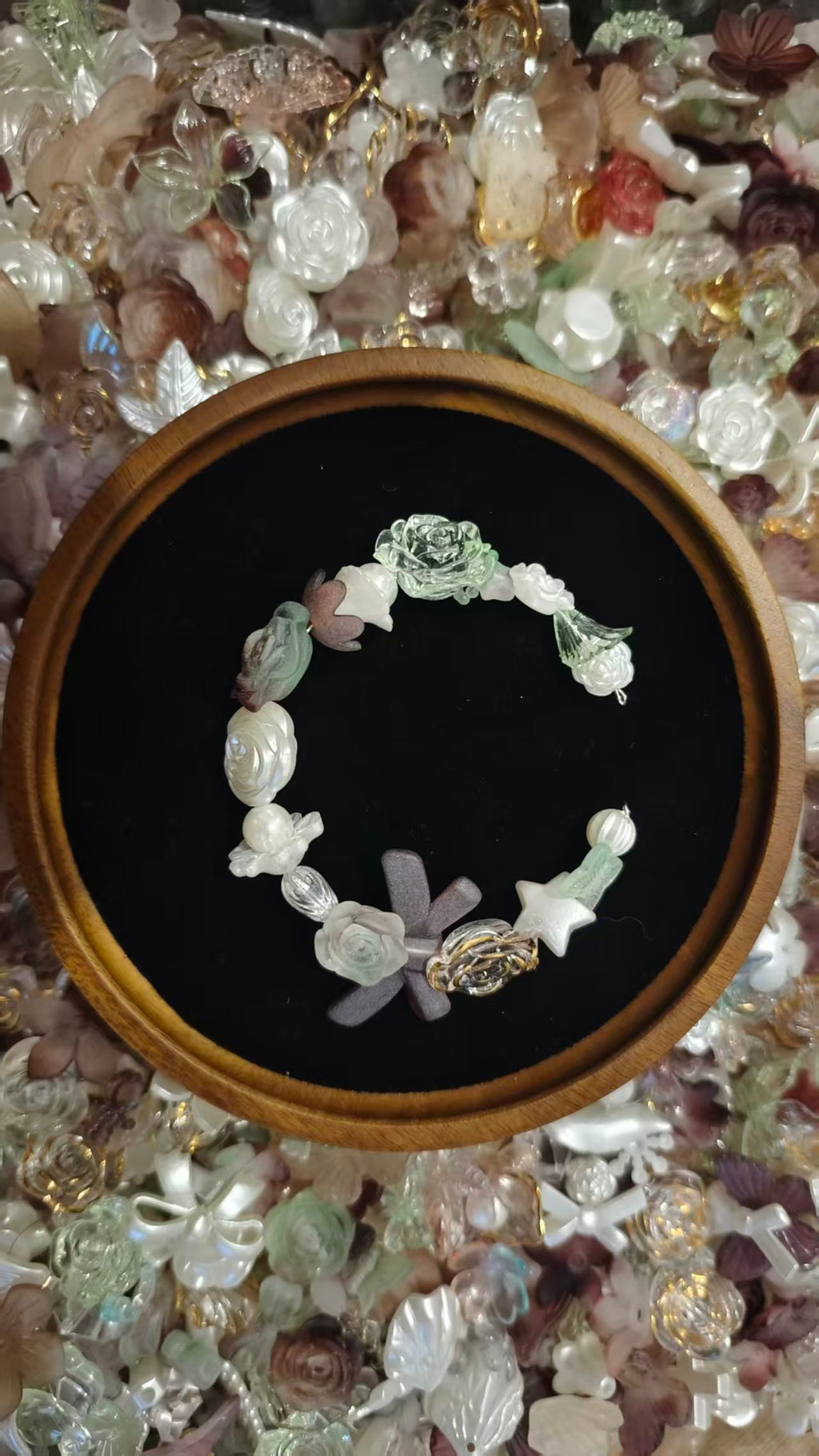 Floral Autumn Romance Pearlescent Floral Mixed Charms