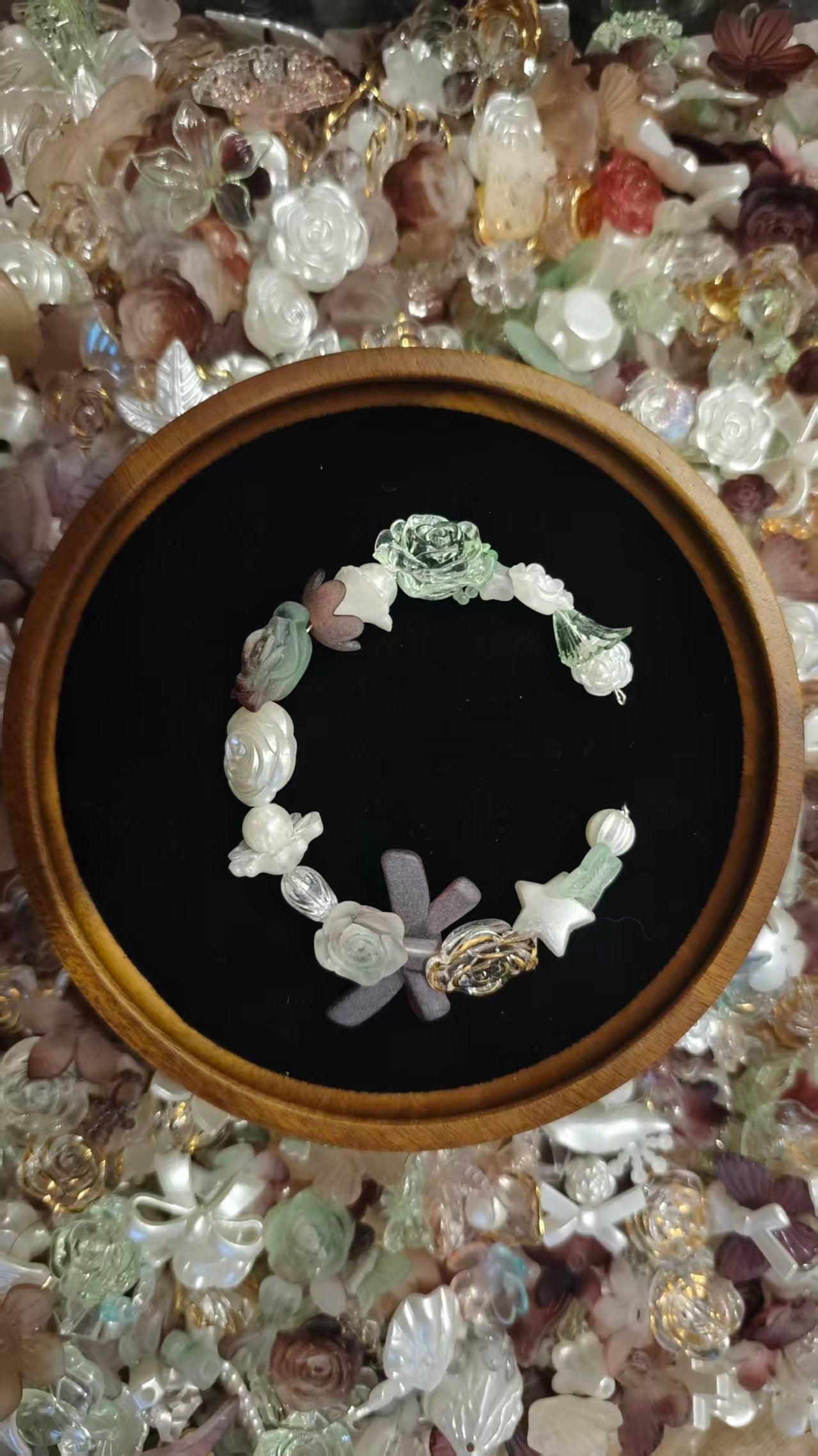 Floral Autumn Romance Pearlescent Floral Mixed Charms