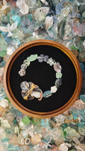 Floral Vintage Gold-Trim Forest Blue & Green Tone Assorted Charms